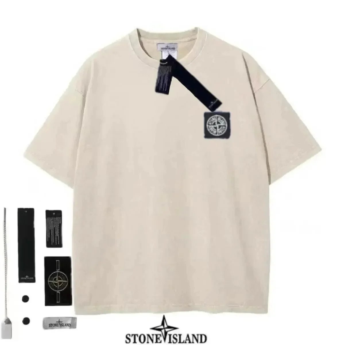 Stone Island Compass Logo T-Shirt Burgundy - 11