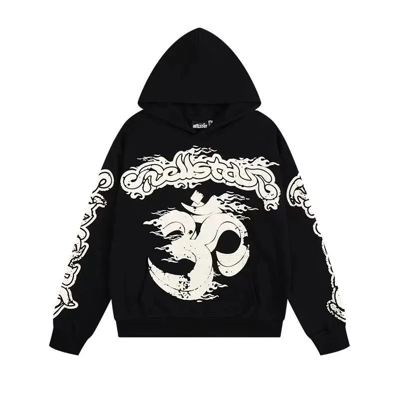 Hellstar Om Symbol Hoodie Blue - 7