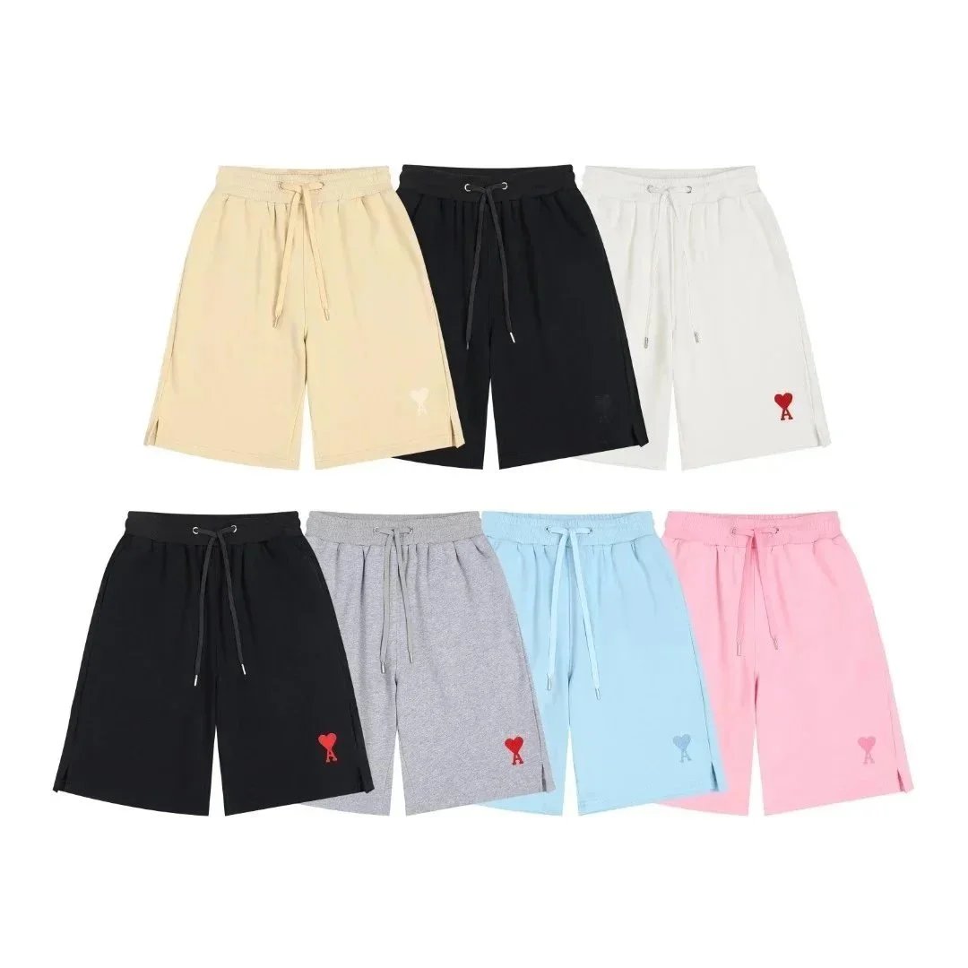 AMI Alexander McQueen Heart Logo Cotton Drawstring Shorts - 9/51