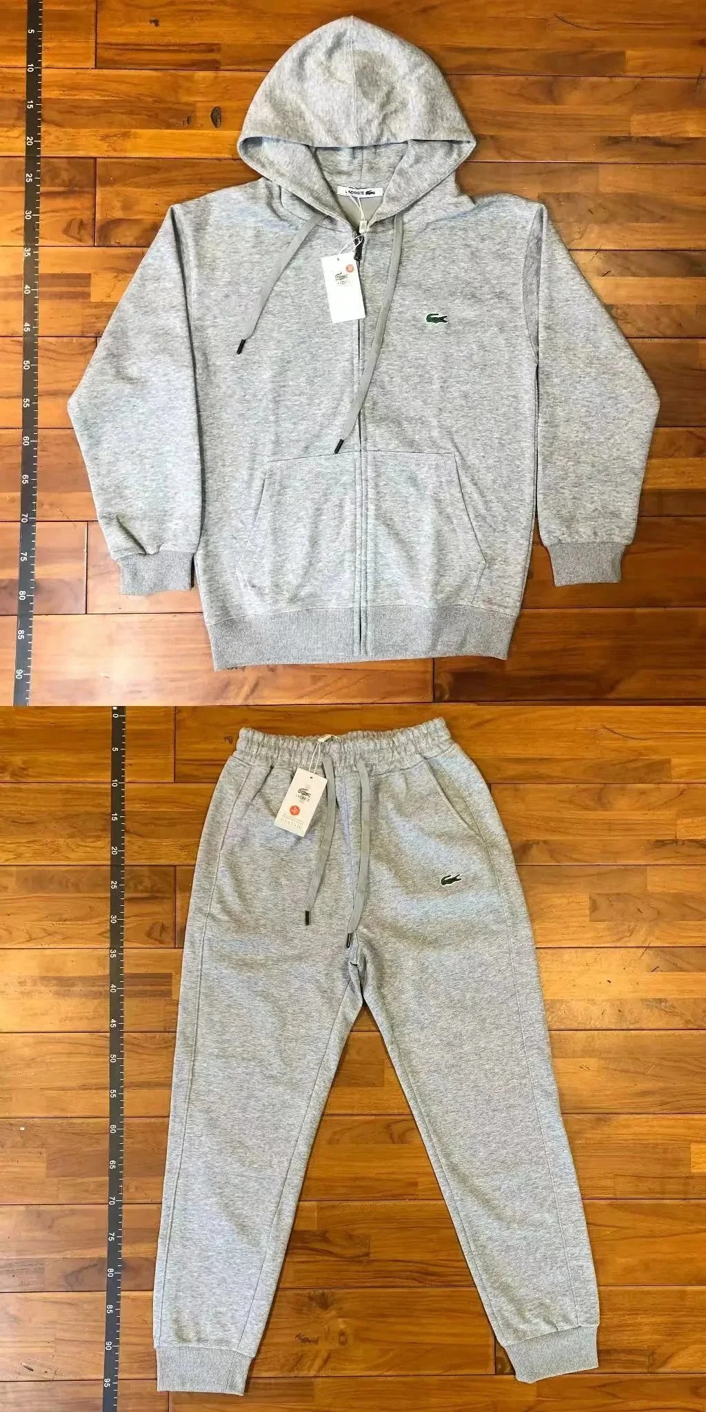 Polo Ralph Lauren Heather Gray Full-Zip Hoodie and Sweatpants Set - 4
