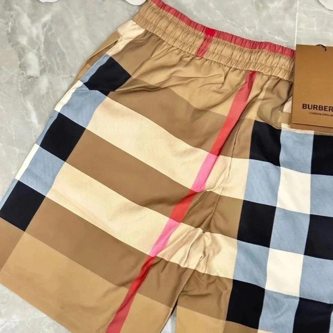 Burberry Monogram-Print Cotton Shorts Black - 9