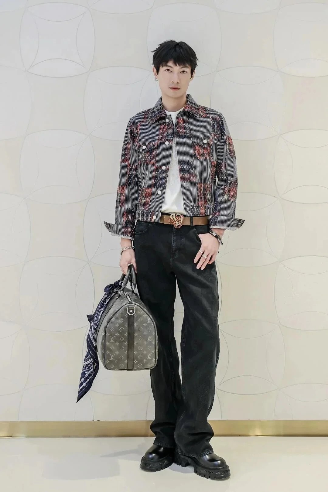 Off-White x Levi’s Checkerboard Denim Jacket and Jeans Set Multicolor - 8