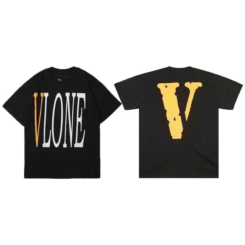 Vlone Logo Print Black T-Shirt - 7