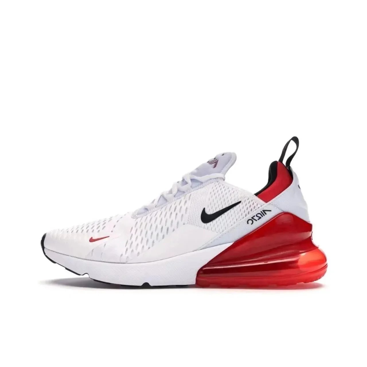 Nike Air Max 270 White/Red Running Shoes - 1