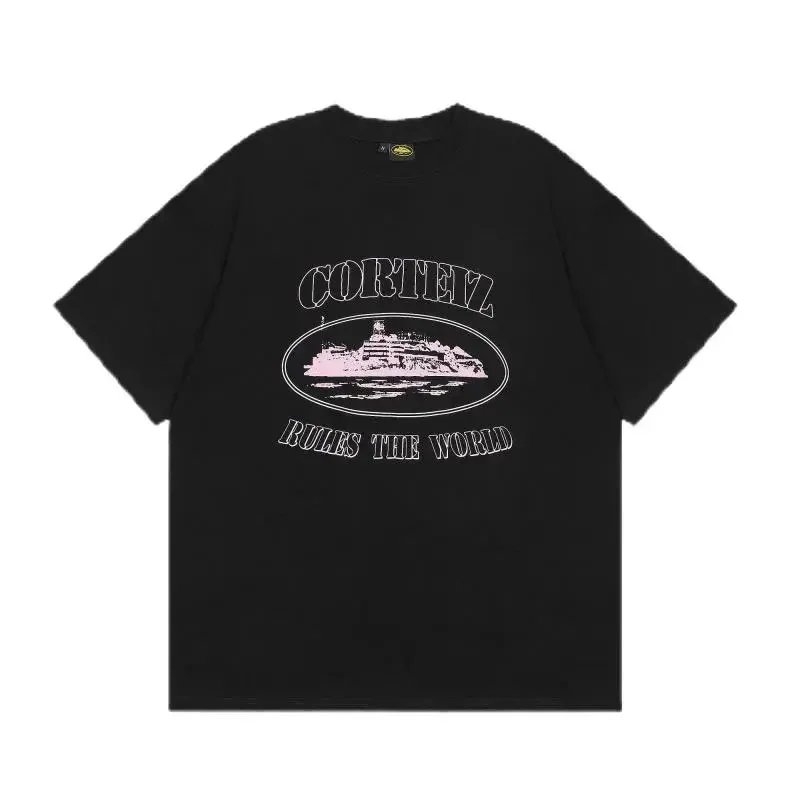 Corteiz Blue Dog Graphic Black T-Shirt - 11