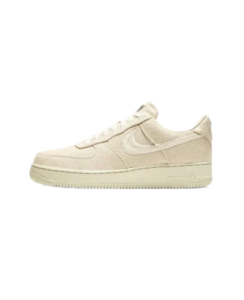 Nike Air Force 1 Low Beige Canvas Sneakers - 1