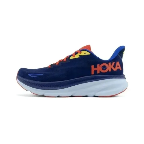 Hoka One One Clifton 9 Navy Orange Running Shoes - 1