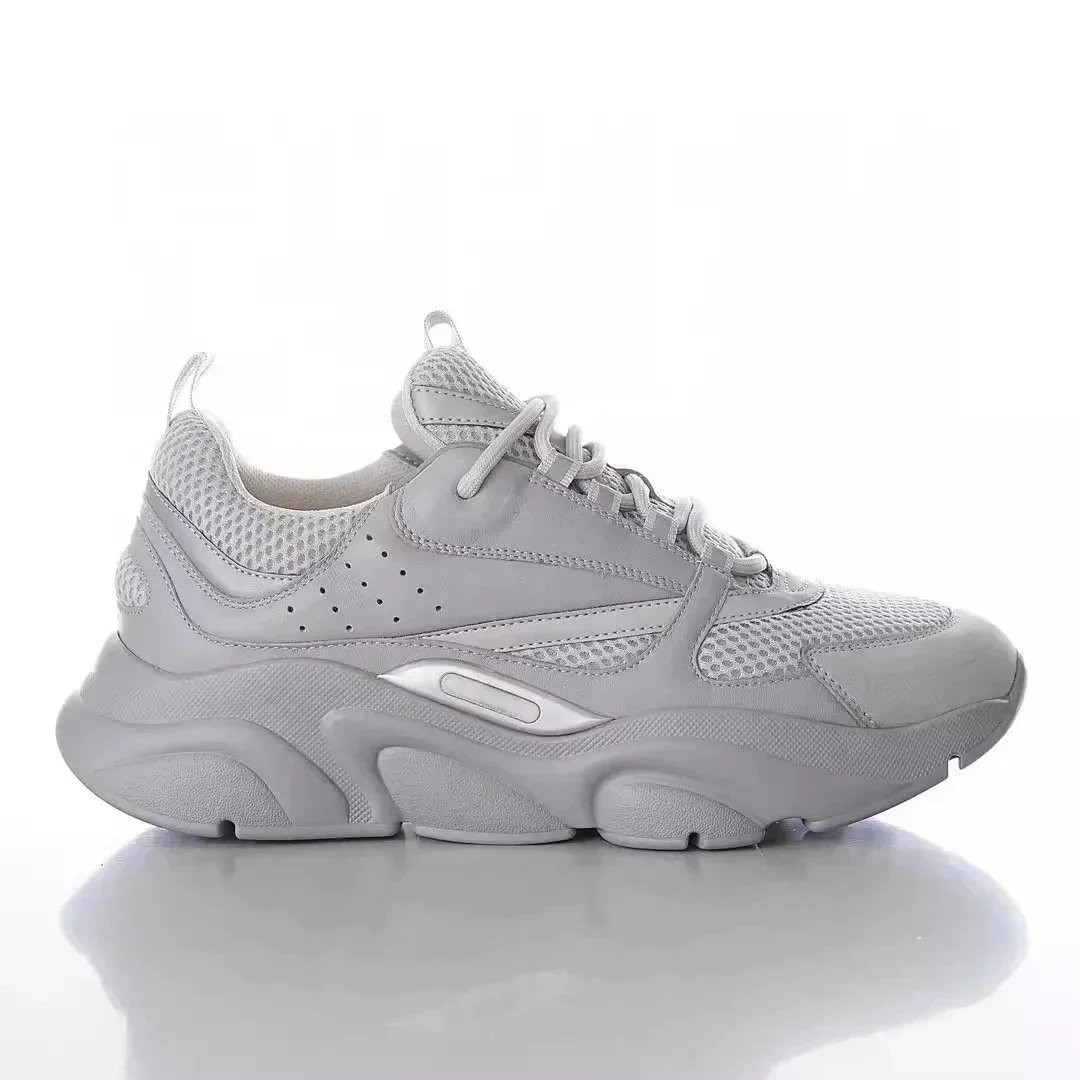 Dior B23 Low Gray Chunky Sneakers - 1