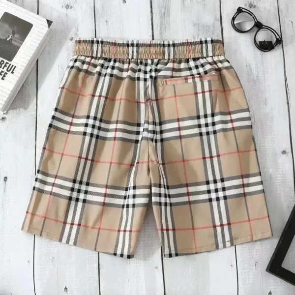 Burberry Classic Check Print Beige Shorts - 1