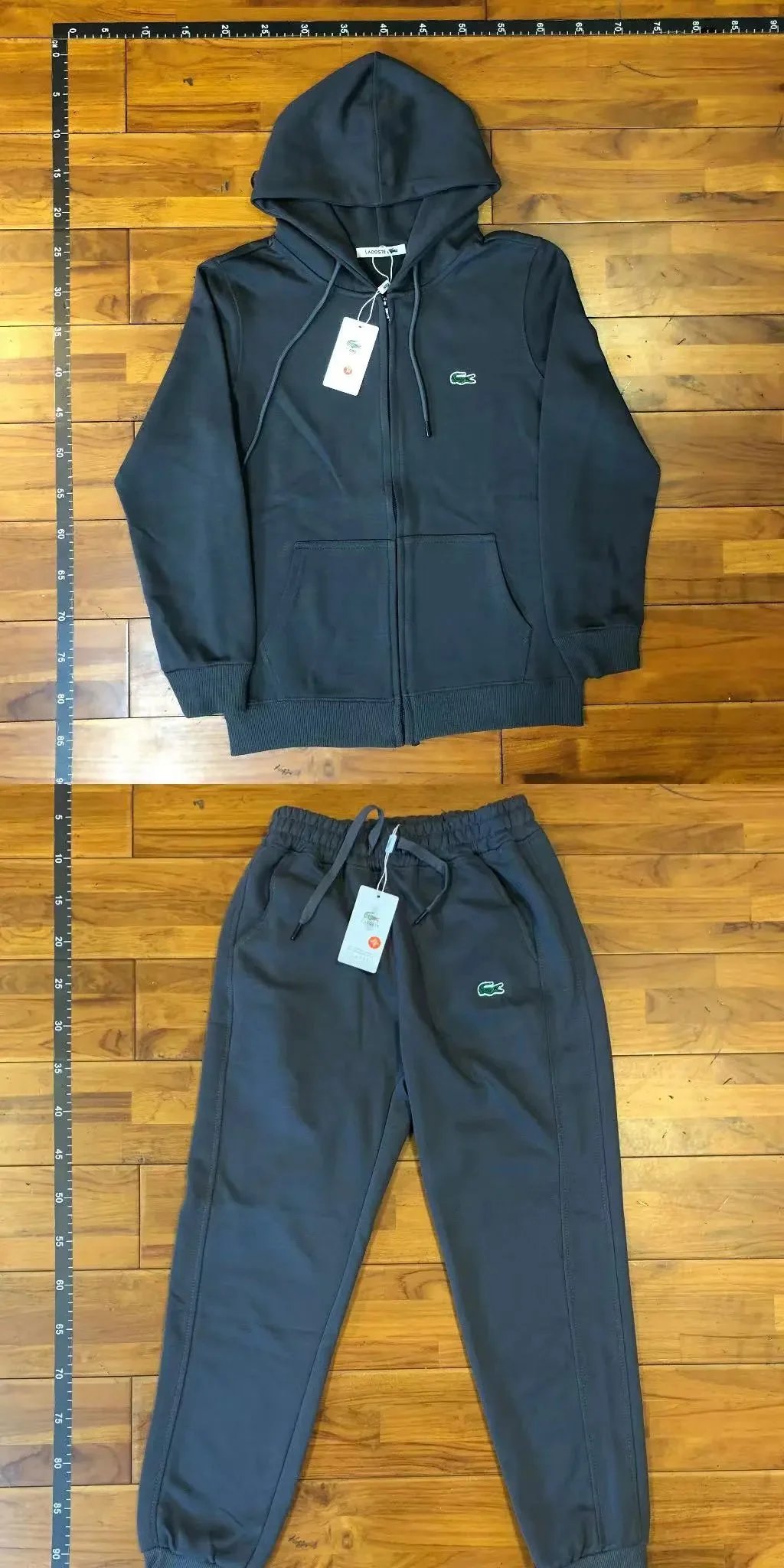 Polo Ralph Lauren Full-Zip Hoodie and Sweatpants Set Gray Tracksuit - 3