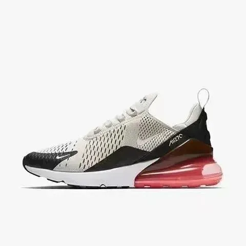 Nike Air Max 270 White/Black/Red Running Shoes - 1