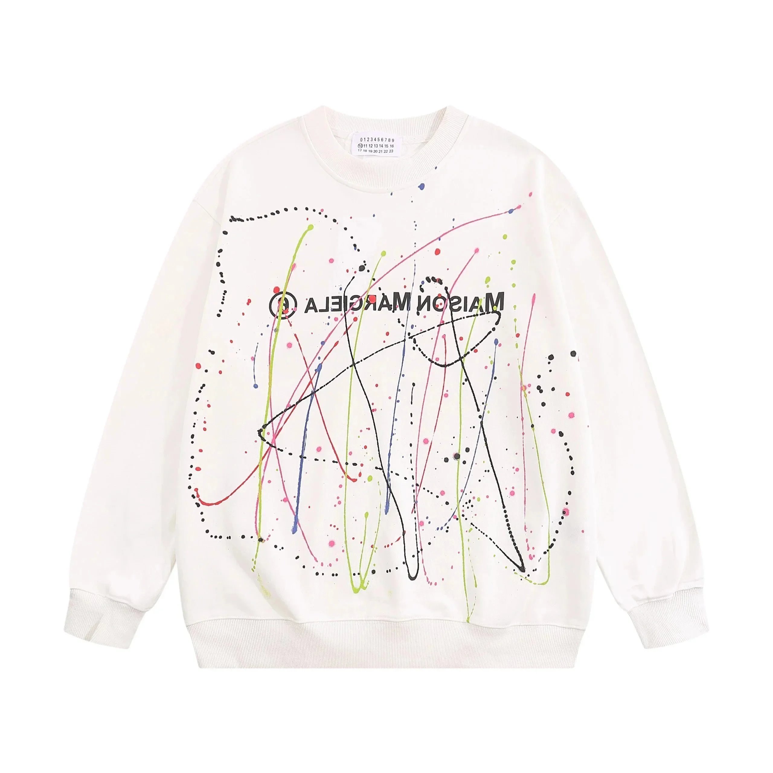MMY Logo Embroidered White Hoodie - 8
