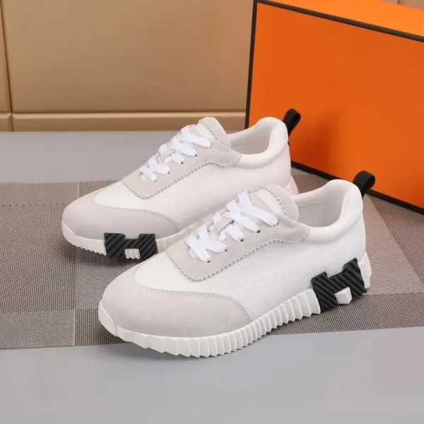 Hermès H-Logo Sneakers White/Beige Sneakers - 1