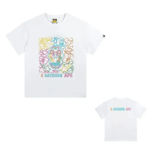 A Bathing Ape Sugar Skull Multicolor T-Shirt - 1