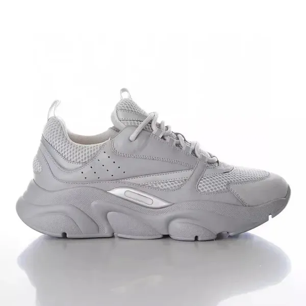 Dior B23 Low Black Silver Chunky Sneakers - 4