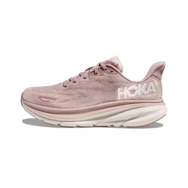 Hoka One One Clifton 9 Pink Running Shoes - 1