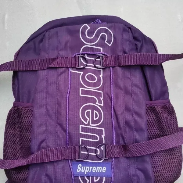 Supreme Vertical Logo Backpack Black - 10