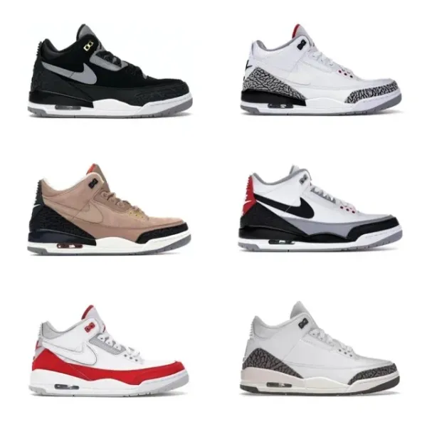 Air Jordan 3 OG White Cement Sneakers - 2