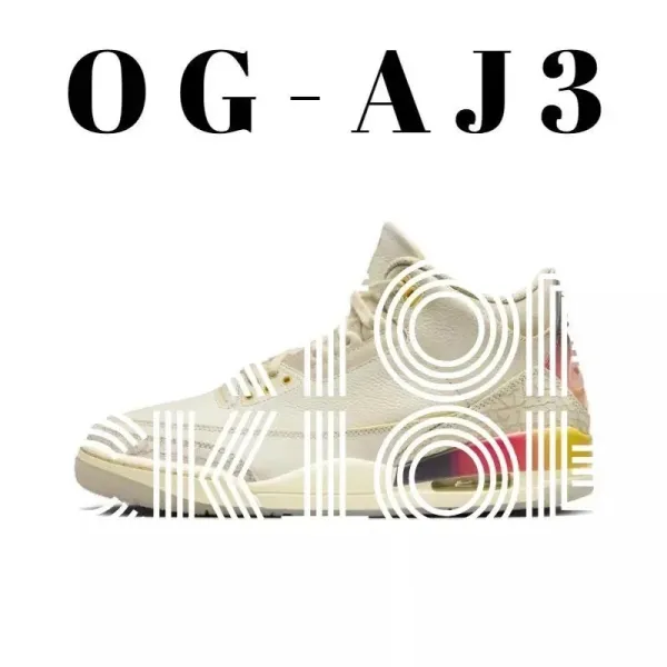 Air Jordan 3 OG 'White Cement' Sneakers - 1