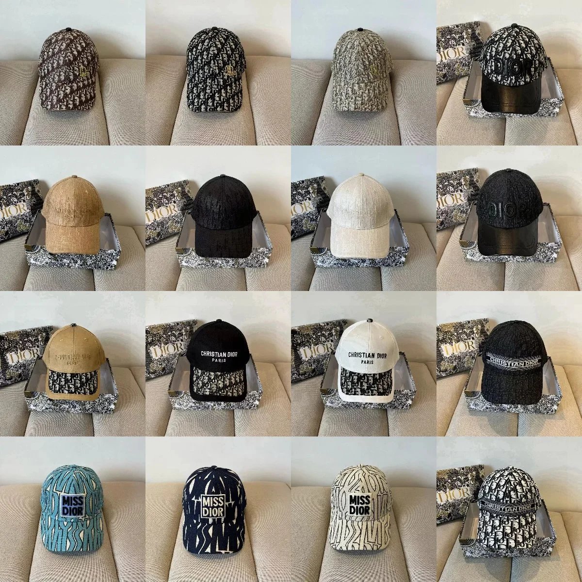 Dior Oblique Monogram Baseball Cap Black - 2