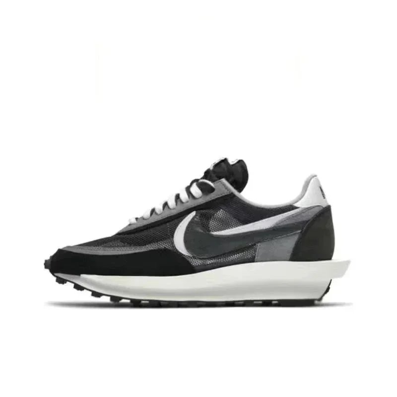 Nike x Sacai VaporWaffle Black Sneakers - 6