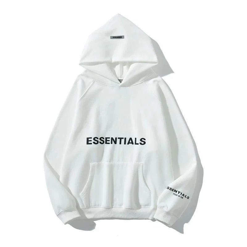 Fear of God Essentials Black Crewneck Hoodie - 5