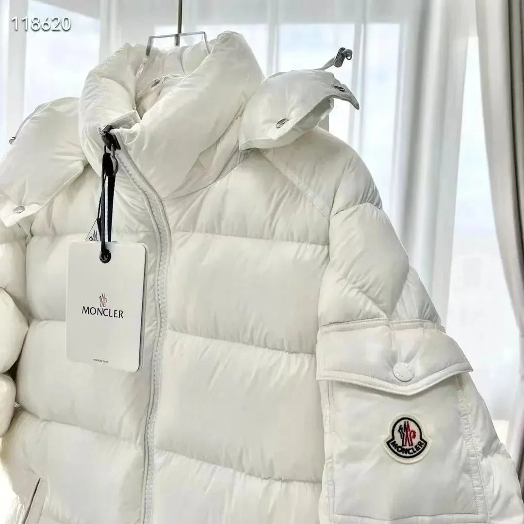 Moncler Maya Black Glossy Down Jacket - 5