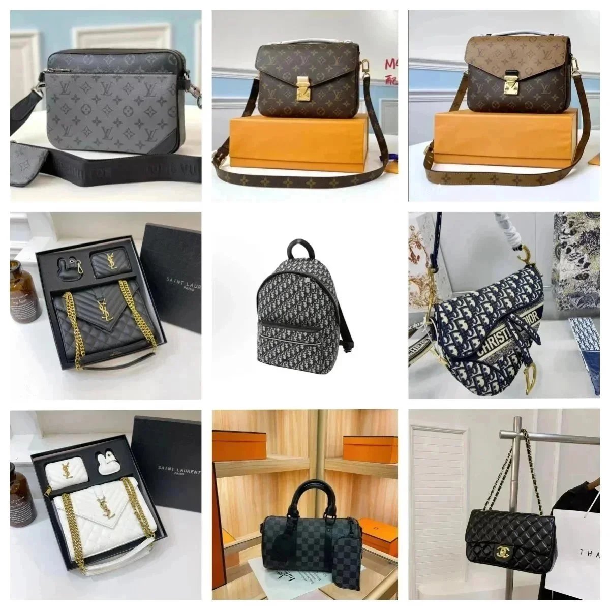 Luxury Designer Handbag Collection (LV/YSL/Dior/Chanel)