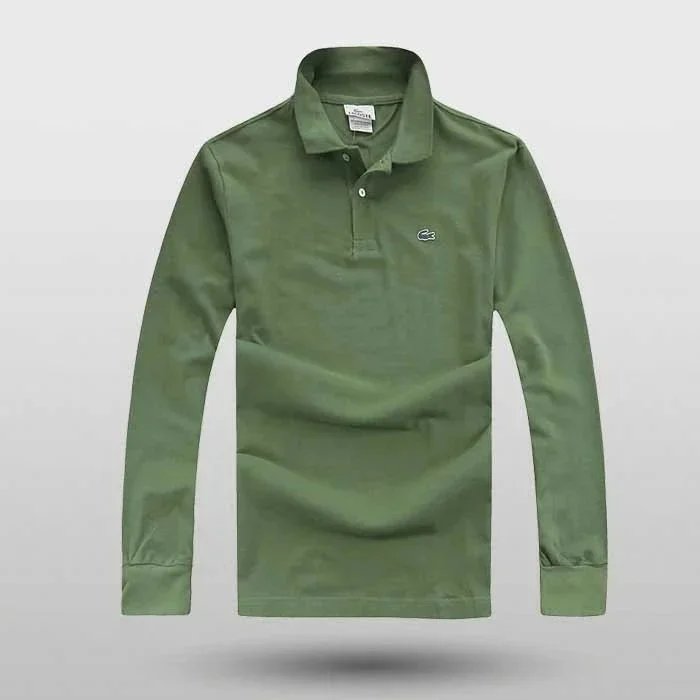 Lacoste Classic Long-Sleeve Polo Navy - 8