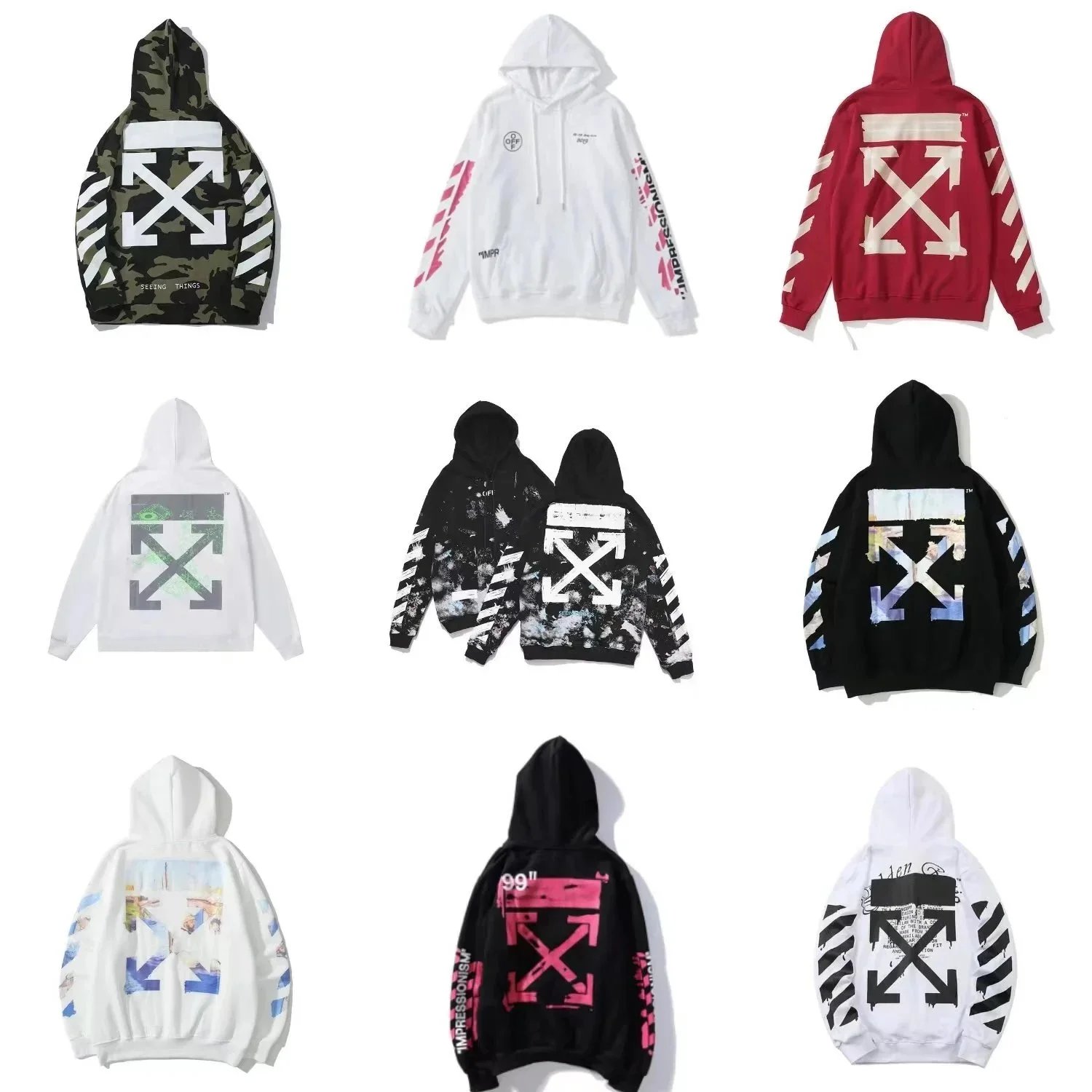 Off-White Industrial Print Hoodie White - 2