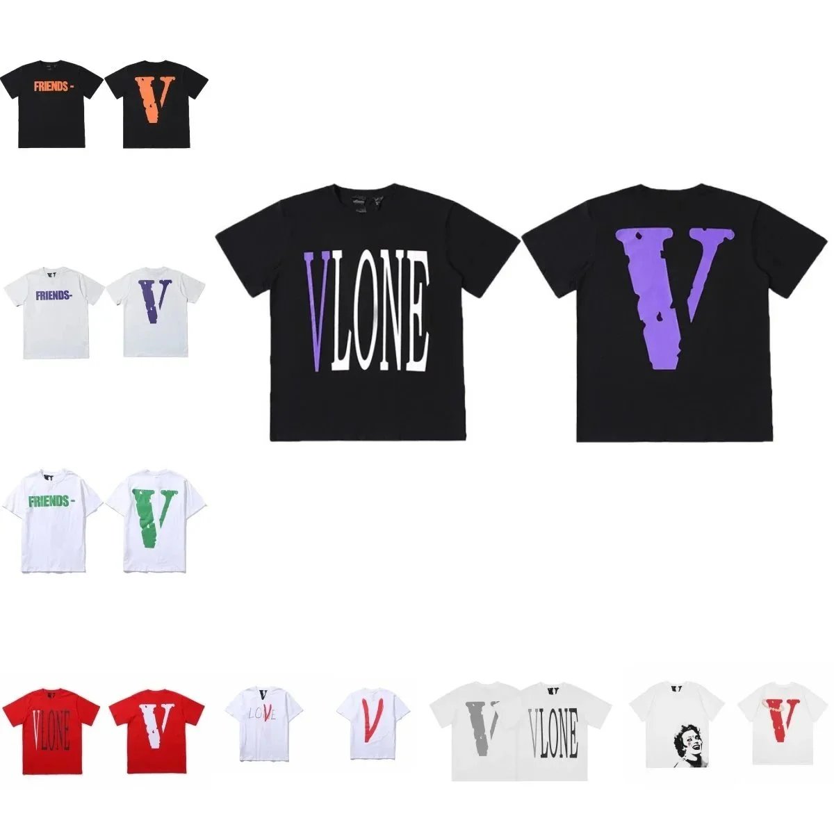 Vlone Logo Print Black T-Shirt - 2