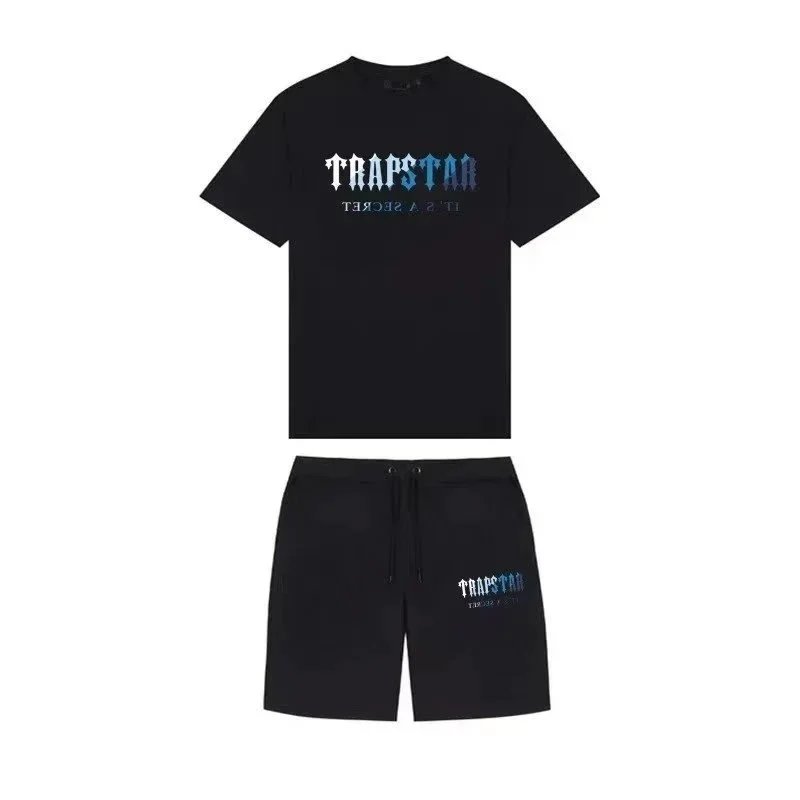 Trapstar It's A Secret Black Graphic T-Shirt and Shorts Set - 1