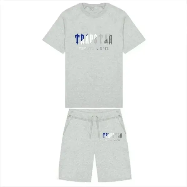 Travstar Logo Print Heather Gray Casual Set - 1
