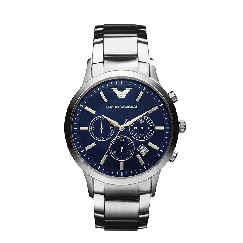 Emporio Armani Watches AR2434 Three-Subdial Quartz Watch with Metal Bracelet image 5