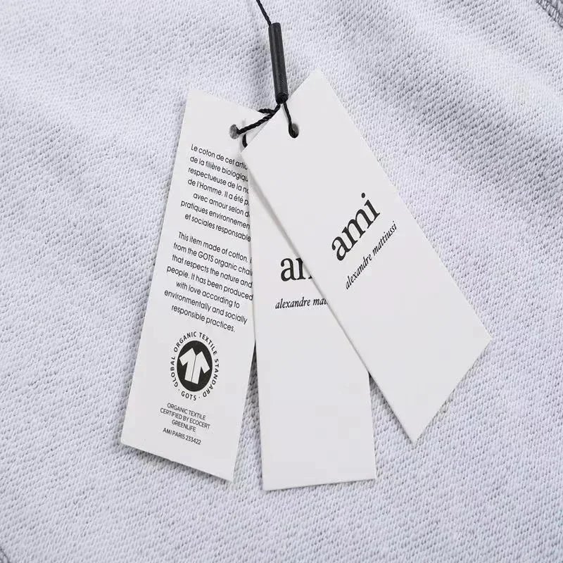 Ami Paris Heart Logo Sweatpants Light Blue - 8