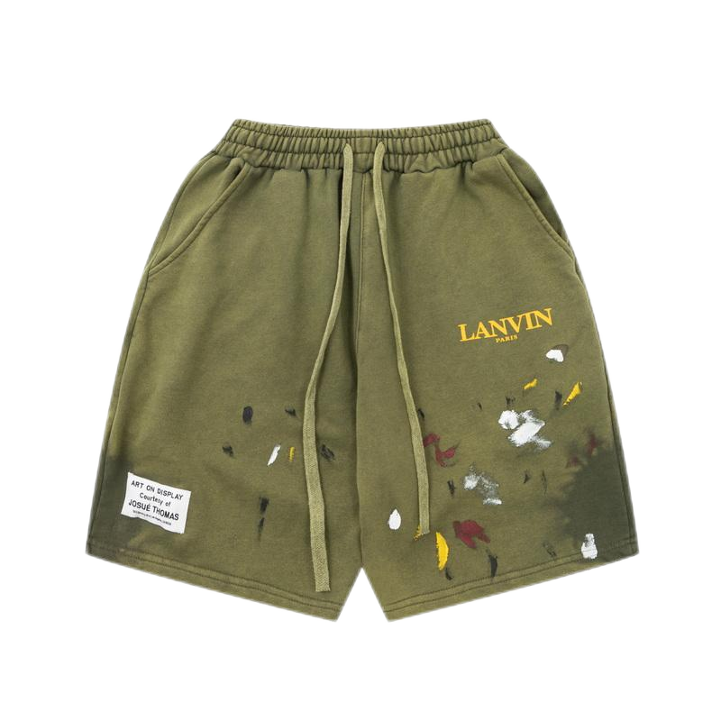 Gallery Dept Paint Splatter Shorts Beige Multicolor Shorts - 9