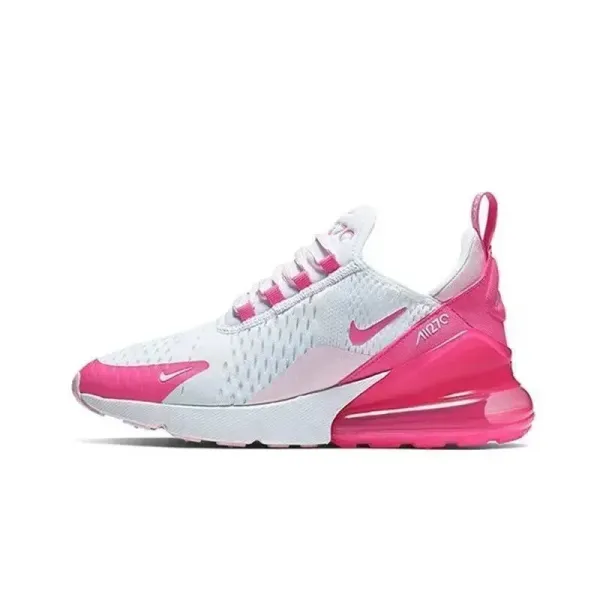 Nike Air Max 270 White Pink Running Shoes - 1