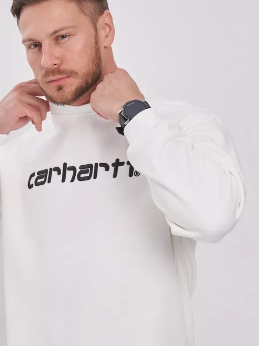 Carhartt WIP Script Logo Crewneck Black Sweatshirt - 8