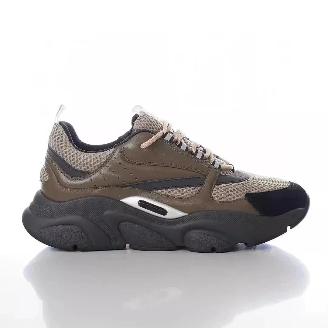 Dior B23 Low Black Silver Chunky Sneakers - 6
