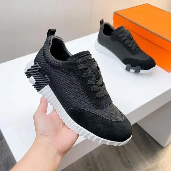 Hermès Oran Sneakers Black and White Chunky Sneakers - 1