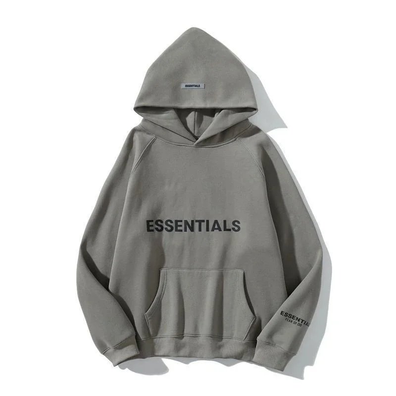 Fear of God Essentials Black Crewneck Hoodie - 3
