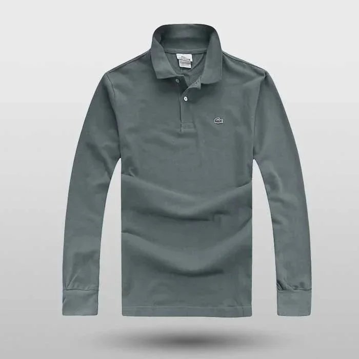 Lacoste Classic Long-Sleeve Polo Navy - 9