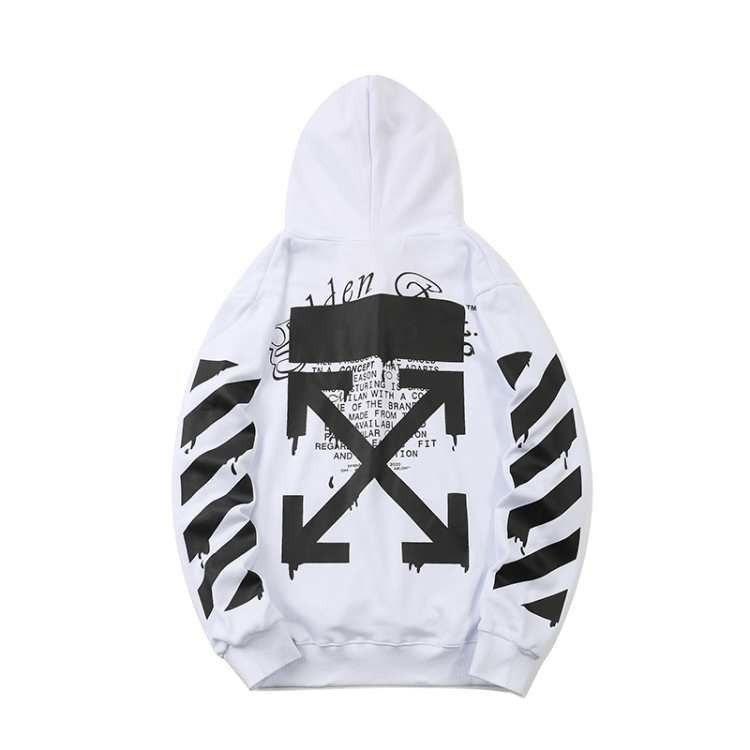 Off-White Industrial Print Hoodie White - 7