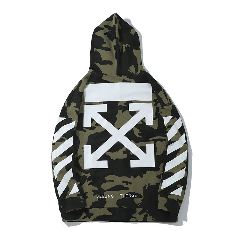 Off-White Industrial Print Hoodie White - 8