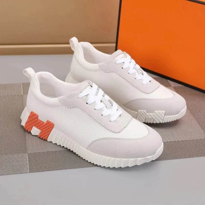Hogan H-Stripes Black Orange White Chunky Sneakers - 2