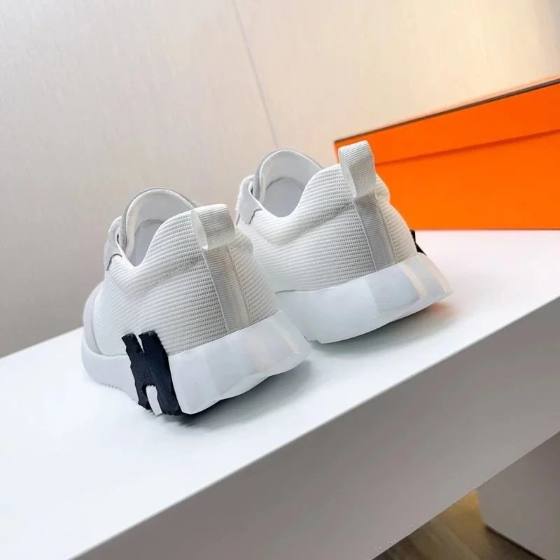 Hogan H-Stripes Black Orange White Chunky Sneakers - 9