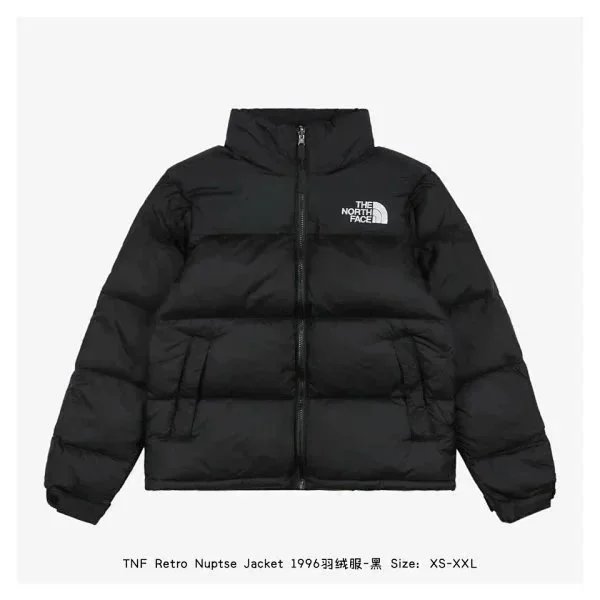 The North Face 1996 Retro Nuptse Jacket White Blue Abstract Print Down Jacket - 3