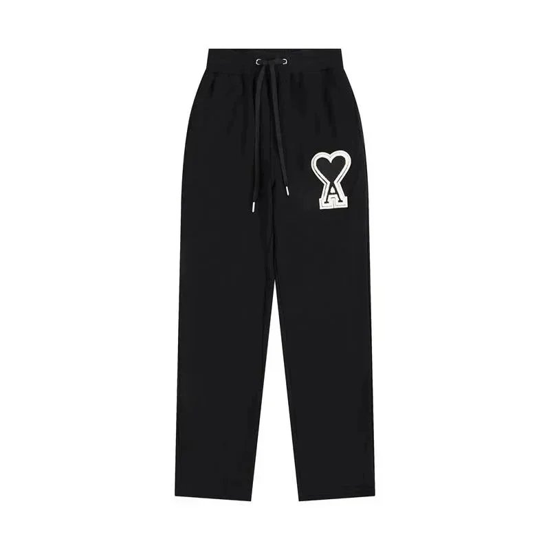 Ami Paris Heart Logo Sweatpants Light Blue - 10