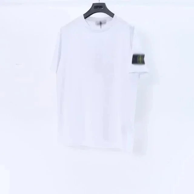 Stone Island White T-Shirt with Compass Patch - 5