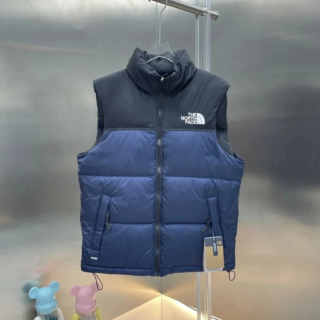 The North Face Nuptse Vest Navy Blue Down Vest - 1